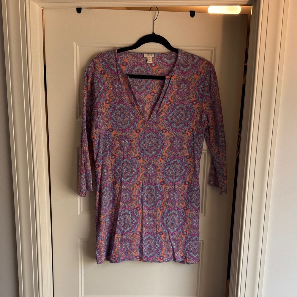J. Crew Factory Purple and Orange Women's Tunic